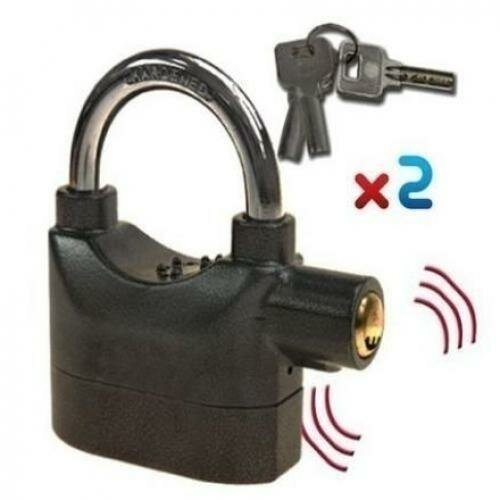 2 Cadenas De Sécurité Alarme - Acier Lourd