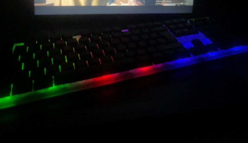 Clavier gamer lumineux