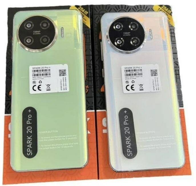 Tecno Spark 20 Pro + 256 Go - Smartphone 120Hz AMOLED