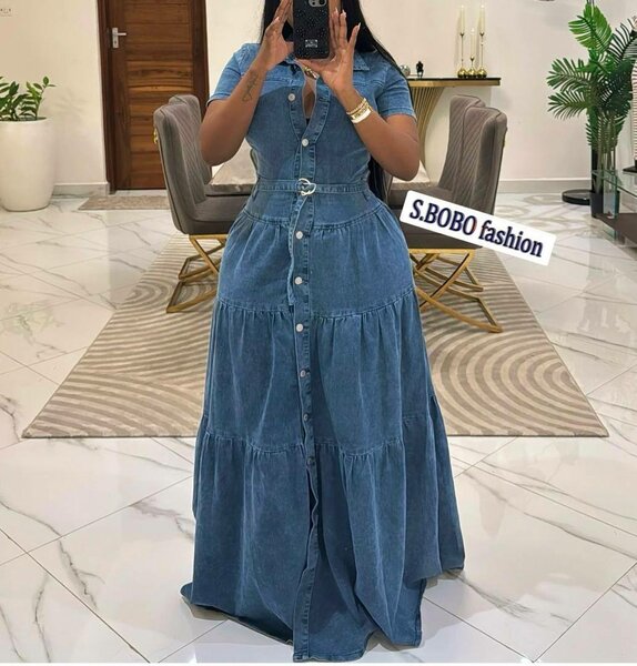 Robe en jeans