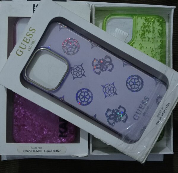 Coque iPhone 14 Max Liquid Glitter