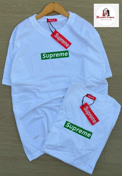 T-shirt Supreme blanc homme