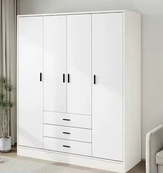 Armoire 4 portes avec tiroirs