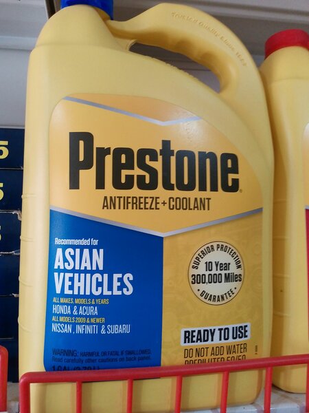 Prestone Coolant (Asian Vehicles)