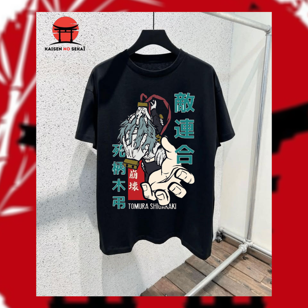 T-shirt noir Tomura shigaraki