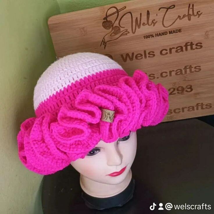Chapeau en crochet élégant