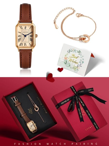 Montre Femme Luxe avec Bracelet & Collier