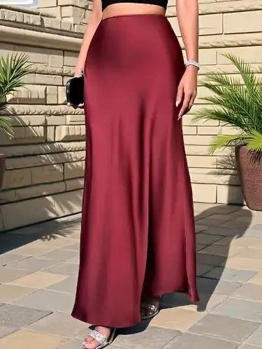 Jupe longue soyeuse chic