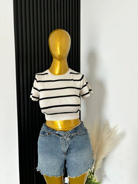 T-shirt rayé femme décontractée