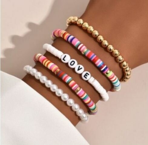 Bracelet coloré en perles