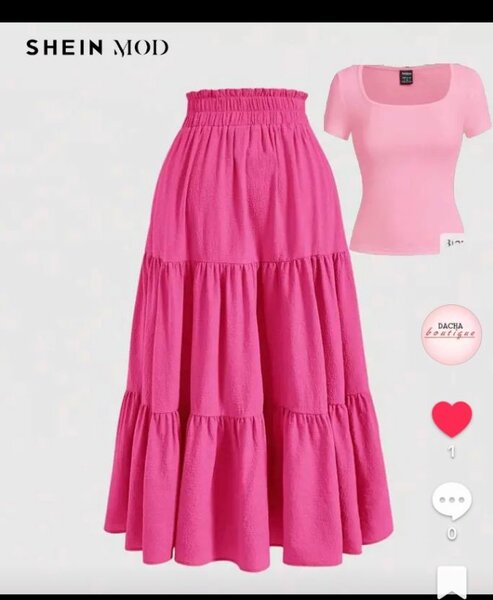 Ensemble Jupe et Top Roses