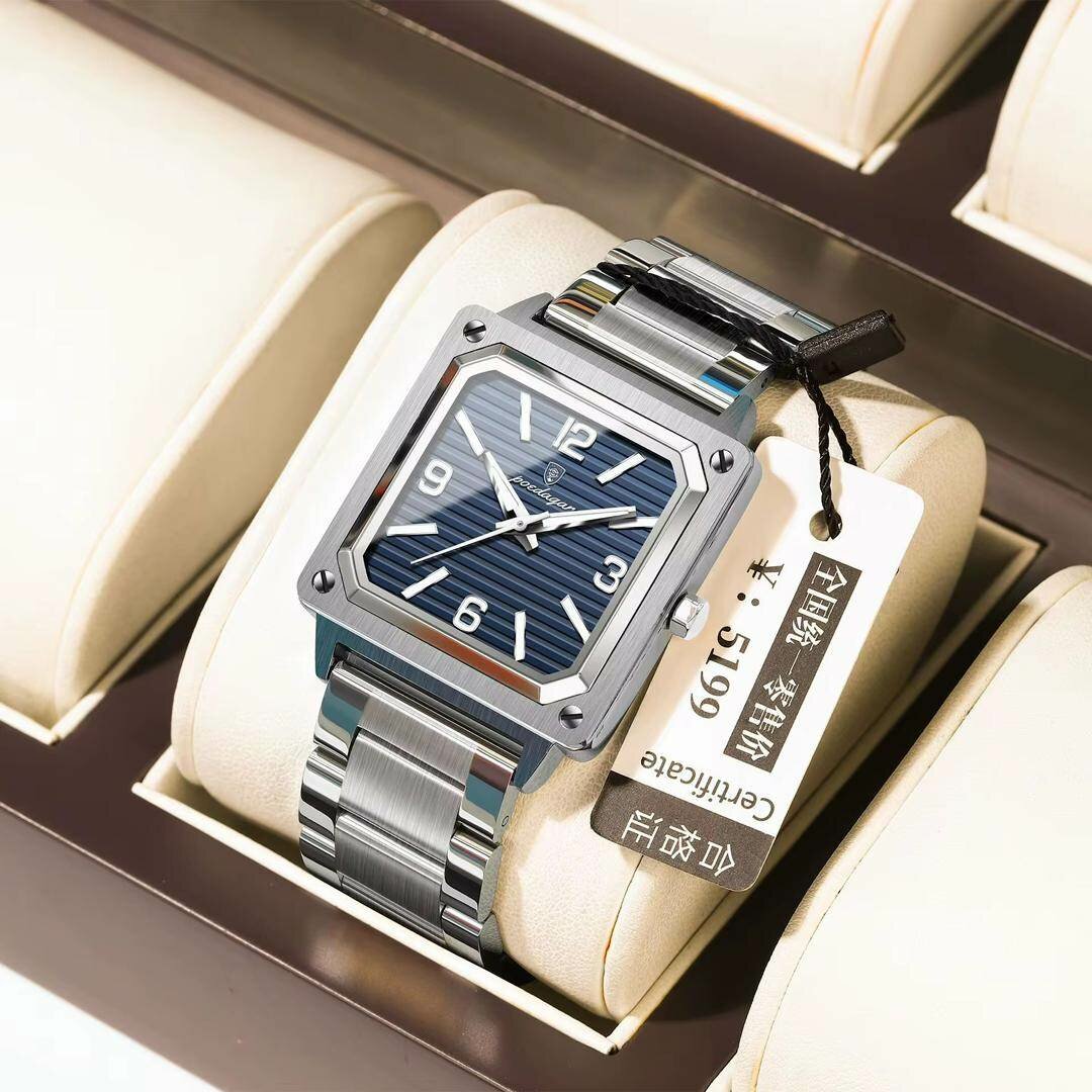 Montre Homme Carrée Élégante