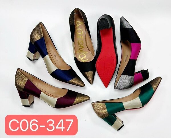 Chaussures à talons colorées