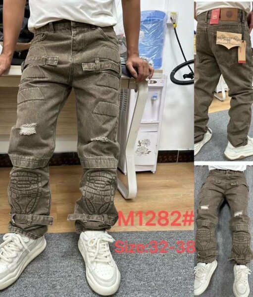 Jeans cargo homme décontracté