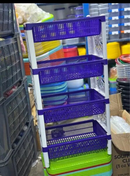 Étagère de rangement en plastique