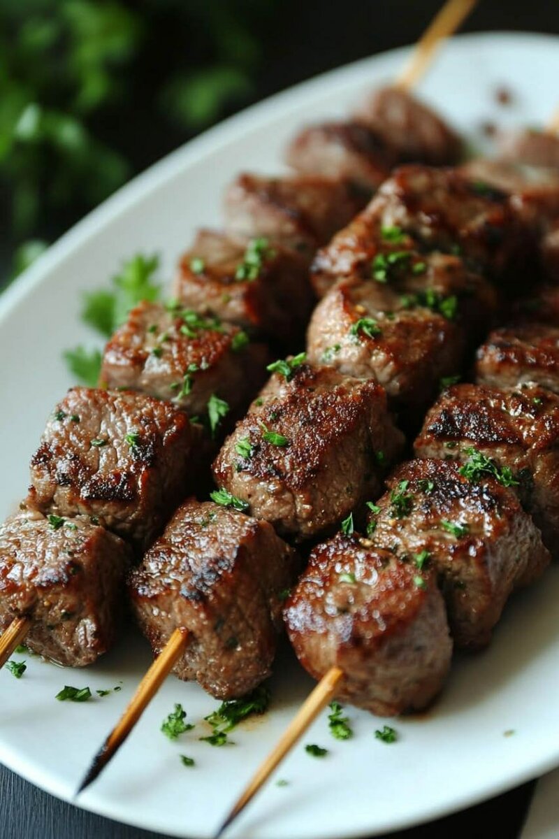 Brochettes de Viande Braisé