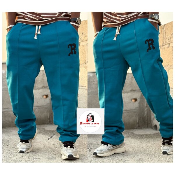 Pantalon de jogging bleu turquoise homme