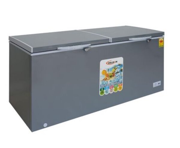 DCF-435 Double Door Chest Freezer-435 Litres Grey