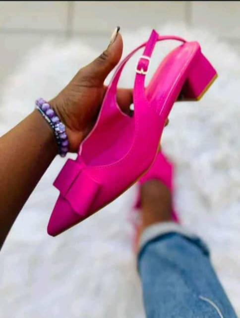 shoes with a bow