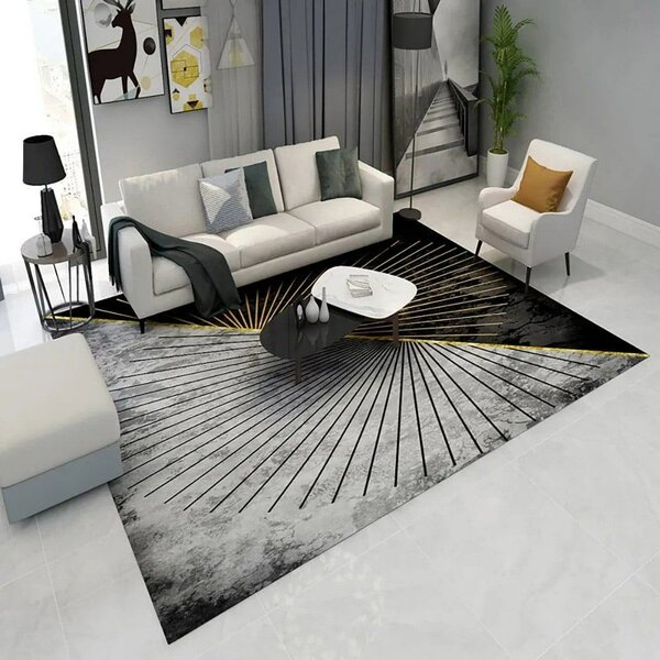 Tapis moderne abstrait des
