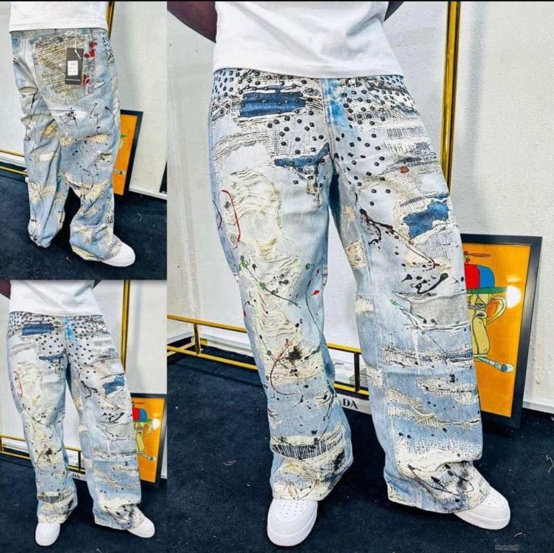 Jeans vintage délavé unisex