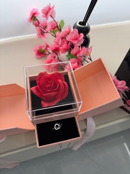 Boîte Cadeau Rose Éternelle