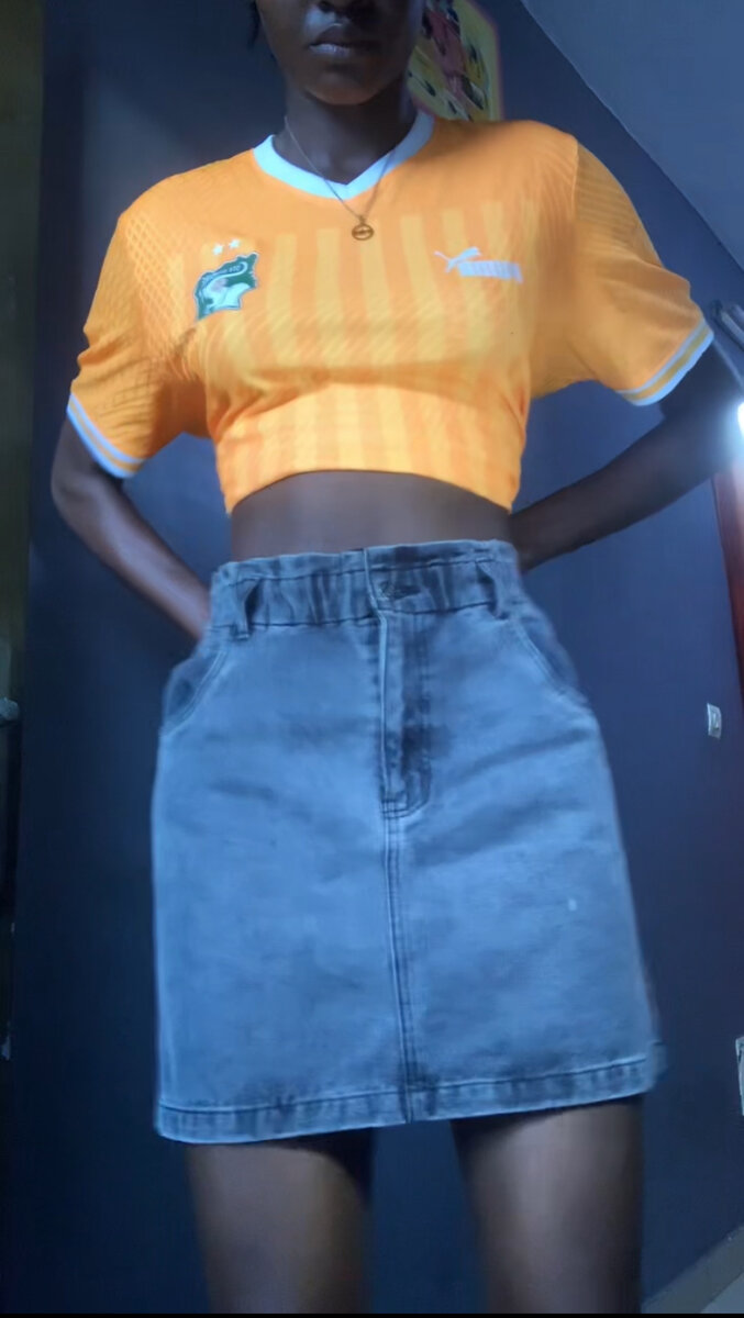 Jupe en denim tendance