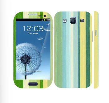 Samsung Galaxy S3 Neo Green Stripped Wooden Texture Mobile Skin