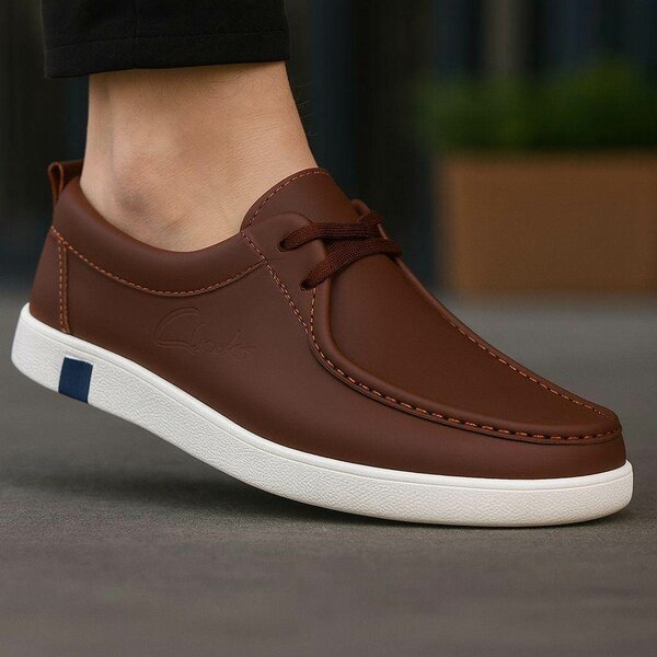 Chaussures homme marron en cuir
