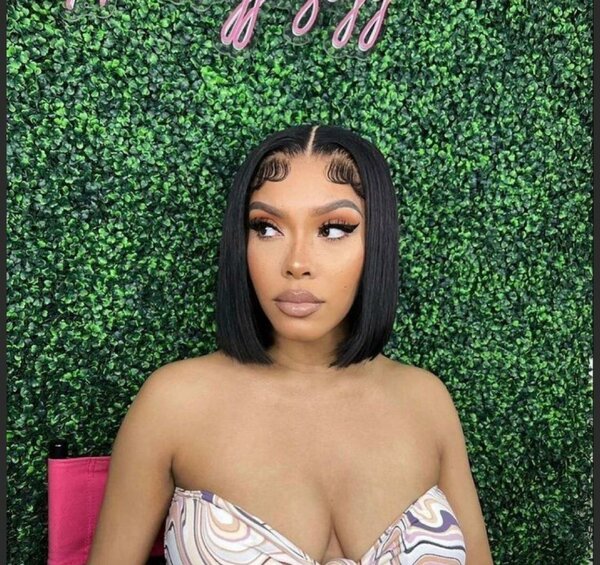 Perruque bob lisse éléganteT12