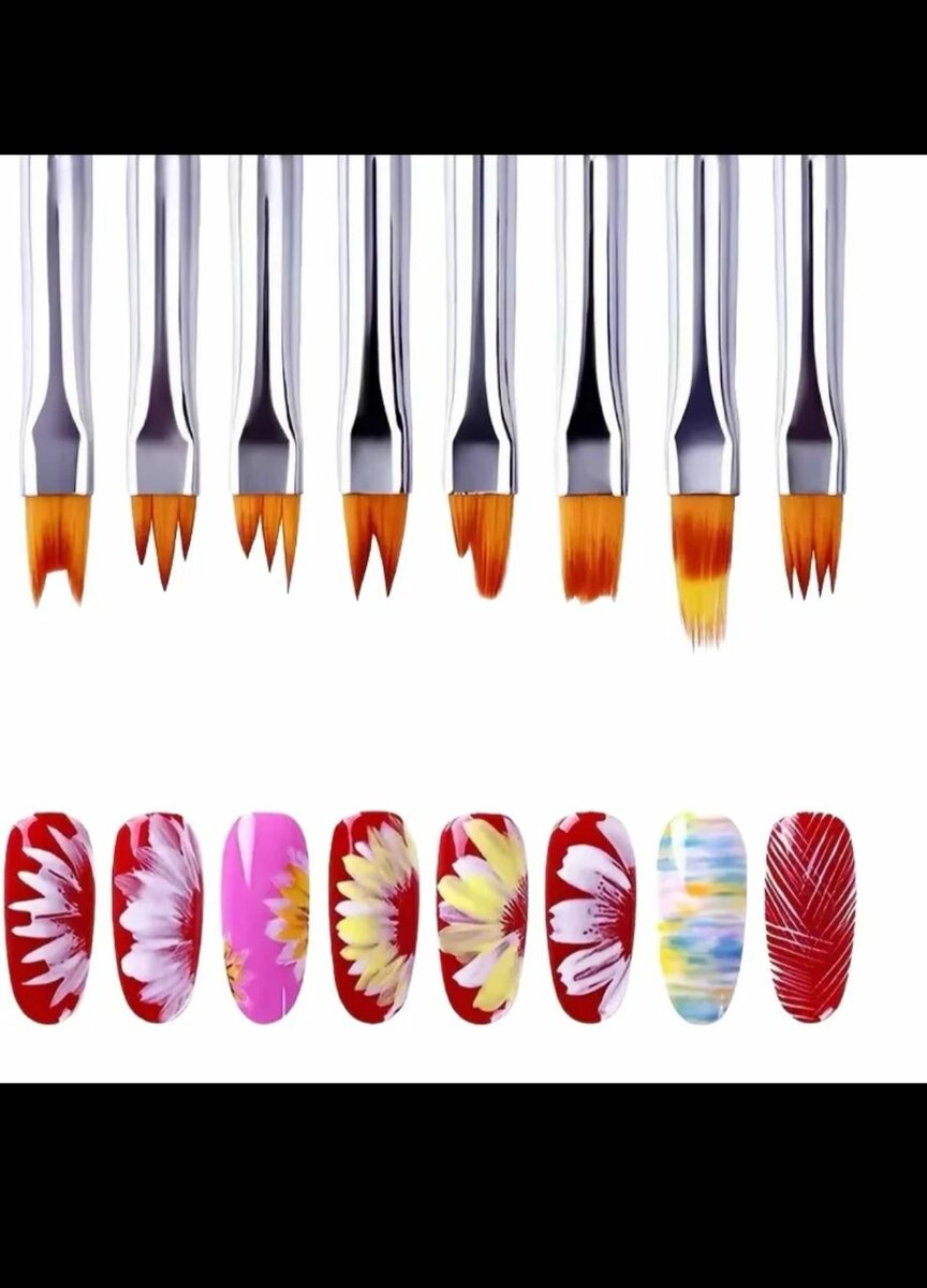 Set de Pinceaux à Nail Art