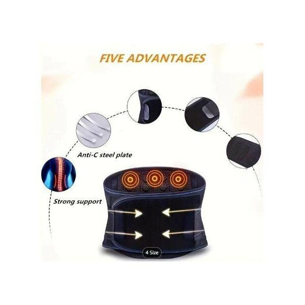 Ceinture de soutien dorsale chauffante