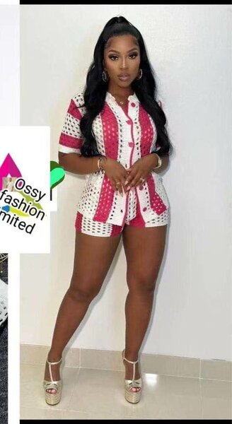 Ensemble short crochet tendance