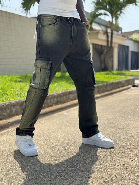 Jean cargo style décontracté