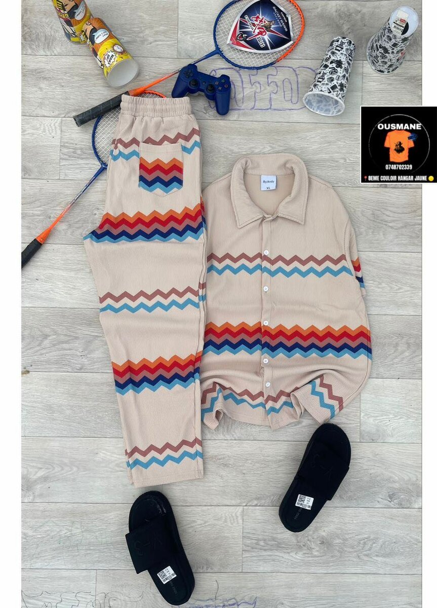 Set pyjama motifs colorés