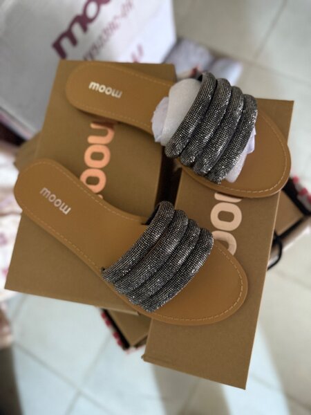 Sandales brillantes femme