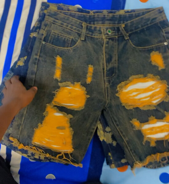 Shorts en jean déchirés