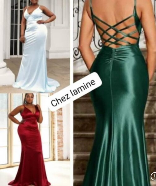 Robe de soirée satin