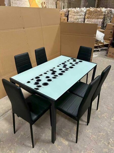 Table à manger moderne 6 chaises