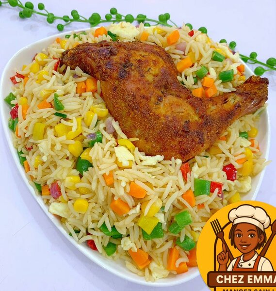 Riz au pilaf de poulet épicé