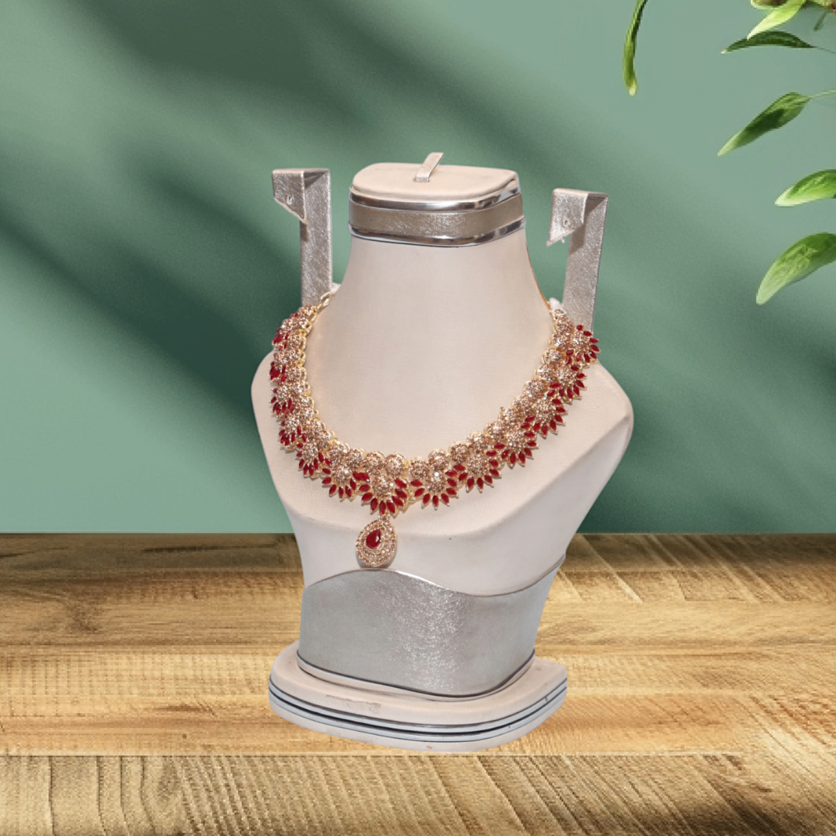 Bridal Gold Plated Crystal Bridal Set