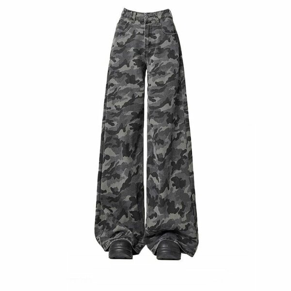 Брюки с комуфляжным принтом