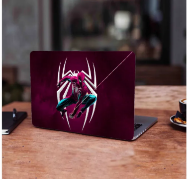 Spider Man Logo background Laptop Back Vinyl Skin Sticker 13 13.3 14.6 15 15.4 15.6 Inches Laptop Skin Stickers