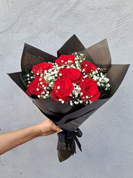 Bouquet de Roses Rouges Éclatantes