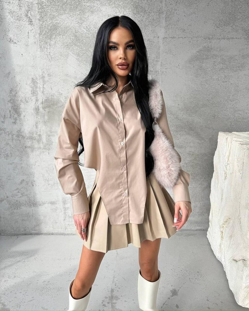 Черный, белый, беж цвета, ткань хлопок, размеры 42/44