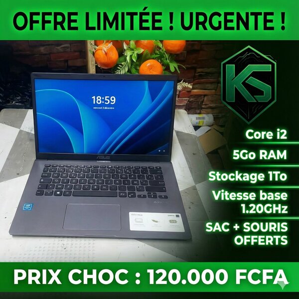 Ordinateur Portable ASUS Core i2