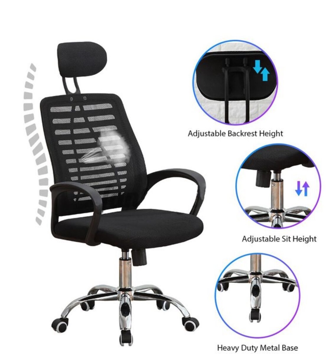 Comfortable Mesh Swivel Chair