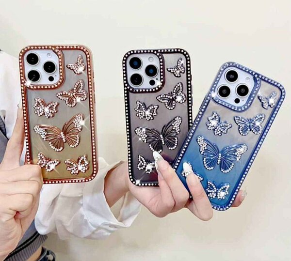 Étuis Papillon Bling pour Téléphone
