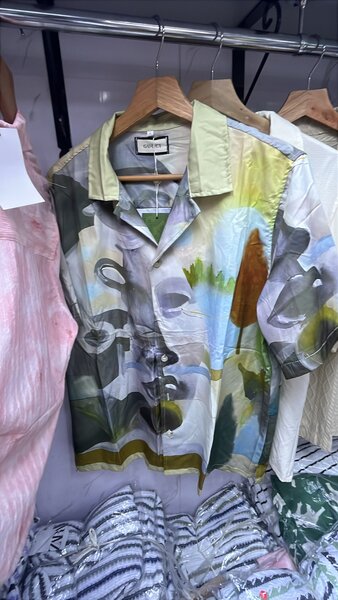 Chemise d'été à motifs artistiques