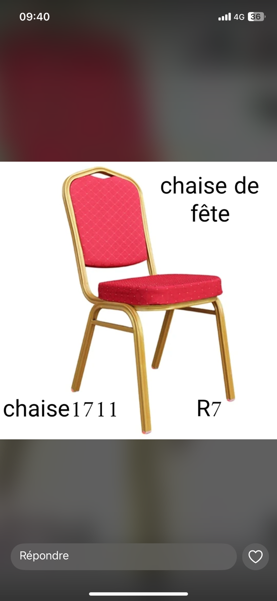Chaise de fête et autres